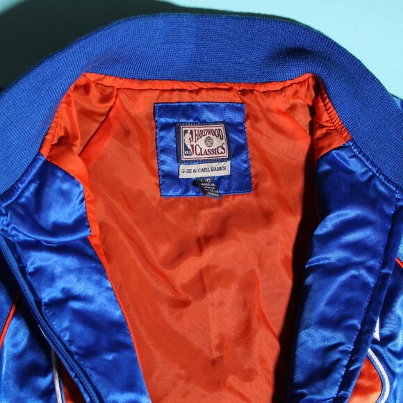 New York Knicks Hardwood Classics Women's Bomber Jacket (L) - Picture 2 of 11